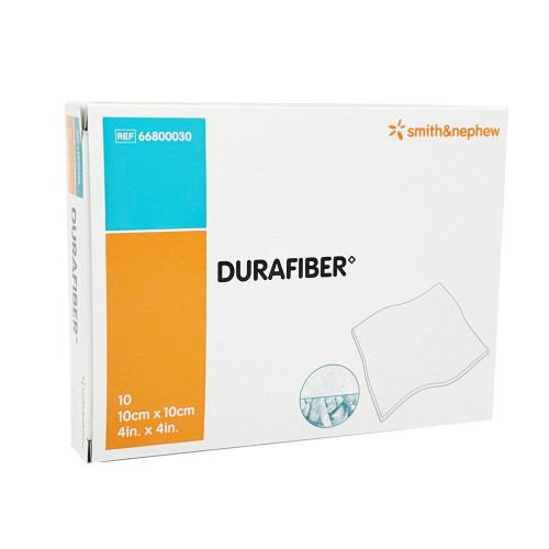 Durafiber 10x10 cm Verband, 10 Stk., Adequapharm GmbH