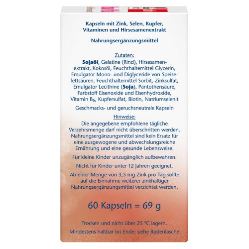Doppelherz Haar Vital + Zink + Hirse, 60 Stk., Queisser Pharma GmbH & Co. KG