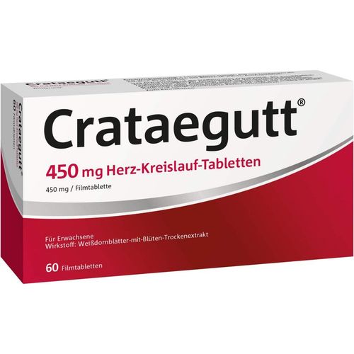 Crataegutt 450 mg Herz-Kreislauf-Tabletten, 60 Stk., Dr.Willmar Schwabe GmbH & Co. KG