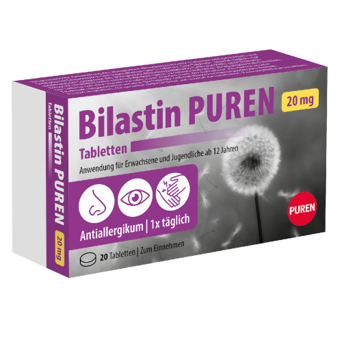 Bilastin PUREN 20 mg Tabletten, 20 Stk., PUREN Pharma GmbH & Co. KG
