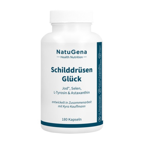 SchilddrüsenGlück Jod + Selen + L-Tyrosin, 180 Stk., NatuGena GmbH