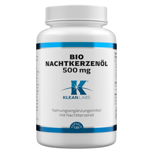 Nachtkerzenöl 500 mg KLEAN LABS, 120 Stk., Supplementa GmbH