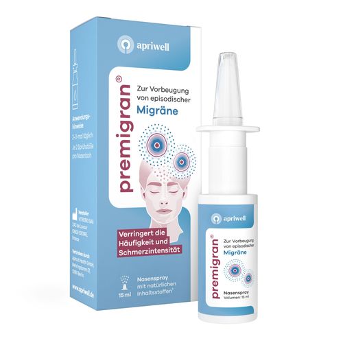premigran Migr&auml;nespray Apriwell, 15 ml, Apricot Health GmbH