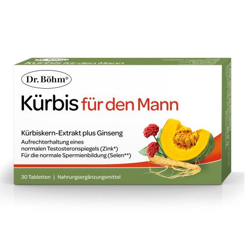 Dr. B&ouml;hm K&uuml;rbis f&uuml;r den Mann, 30 Stk., Apomedica Pharmazeutische Produkte GmbH