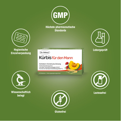Dr. B&ouml;hm K&uuml;rbis f&uuml;r den Mann, 30 Stk., Apomedica Pharmazeutische Produkte GmbH