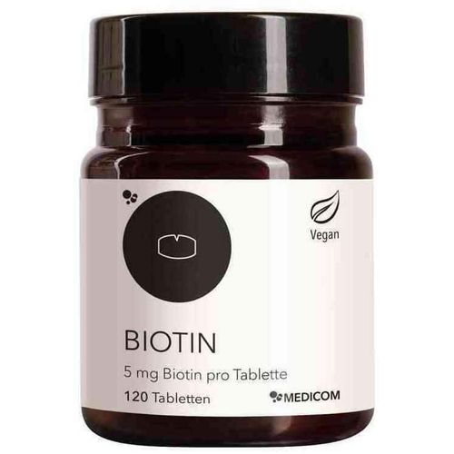 Biotin 5 mg Biotin pro Tablette, 120 Stk., MEDICOM Pharma GmbH