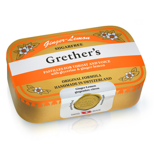 Grether's Ginger Lemon zuckerfrei, 110 g, Hager Pharma GmbH Grether's Ginger Lemon zuckerfrei, 110 g, Hager Pharma GmbH