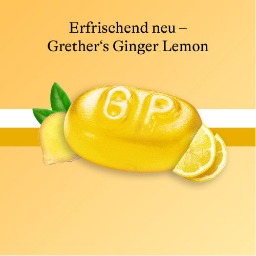 Grether's Ginger Lemon zuckerfrei, 110 g, Hager Pharma GmbH Grether's Ginger Lemon zuckerfrei, 110 g, Hager Pharma GmbH