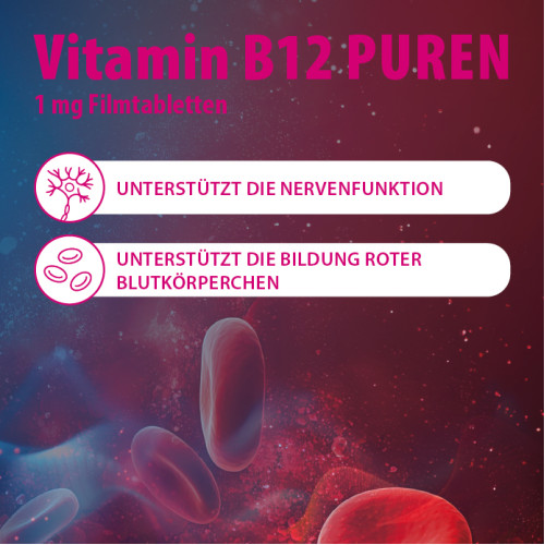 Vitamin B12 PUREN 1 mg Filmtabletten, 100 Stk., PUREN Pharma GmbH & Co. KG