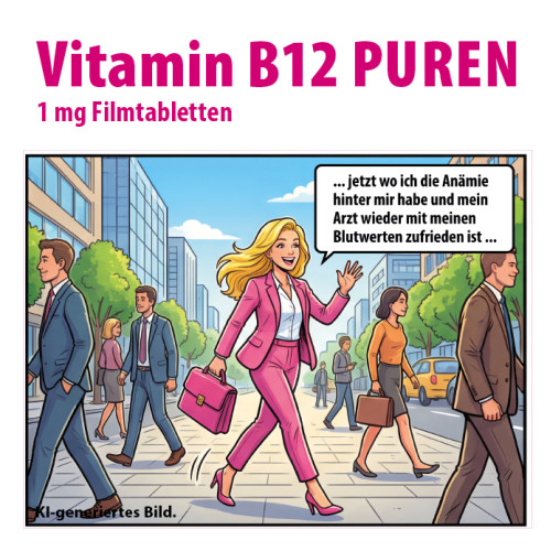 Vitamin B12 PUREN 1 mg Filmtabletten, 100 Stk., PUREN Pharma GmbH & Co. KG