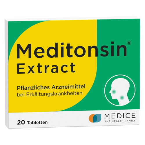Meditonsin Extract Pflanzl. Erk&auml;ltungstabl., 20 Stk., Medice Arzneimittel P&uuml;tter GmbH & Co. KG