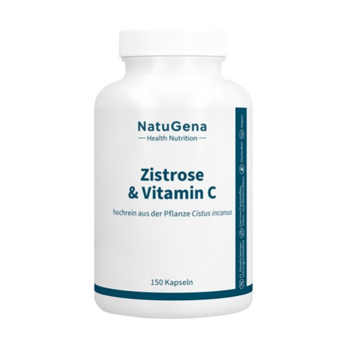 Zistrose & Vitamin C gepuffert vegan, 150 Stk., NatuGena GmbH