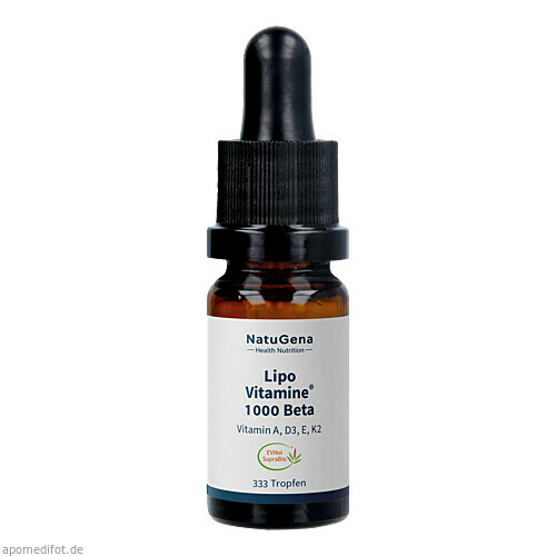 LipoVitamine 1000 Beta Vitamin A + D3 + E + K2, 10 ml, NatuGena GmbH
