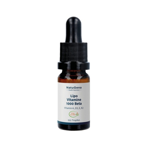 LipoVitamine 1000 Beta Vitamin A + D3 + E + K2, 10 ml, NatuGena GmbH