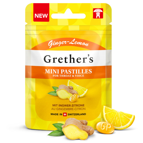 Grether's Ginger Lemon zuckerfrei Mini Beutel, 30 g, Hager Pharma GmbH