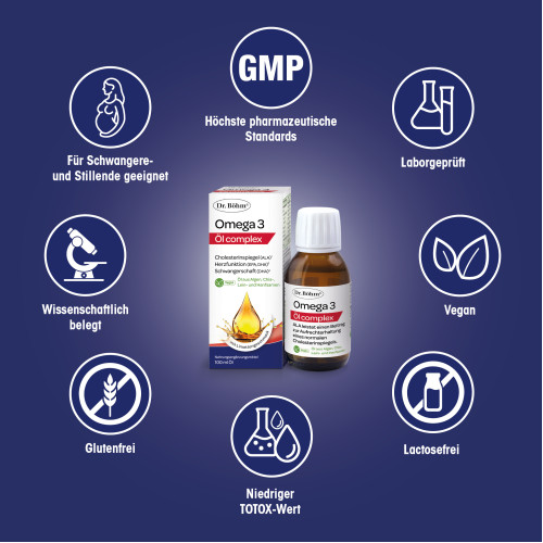 Dr. B&ouml;hm Omega 3 &Ouml;l Complex, 100 ml, Apomedica Pharmazeutische Produkte GmbH