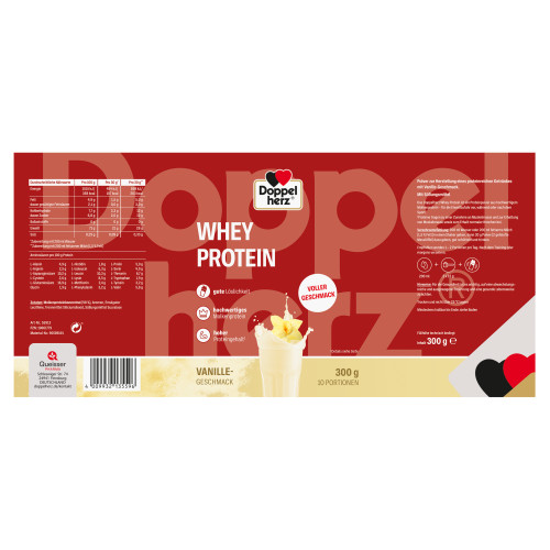 Doppelherz Whey Protein Vanille-Geschmack, 300 g, Queisser Pharma GmbH & Co. KG
