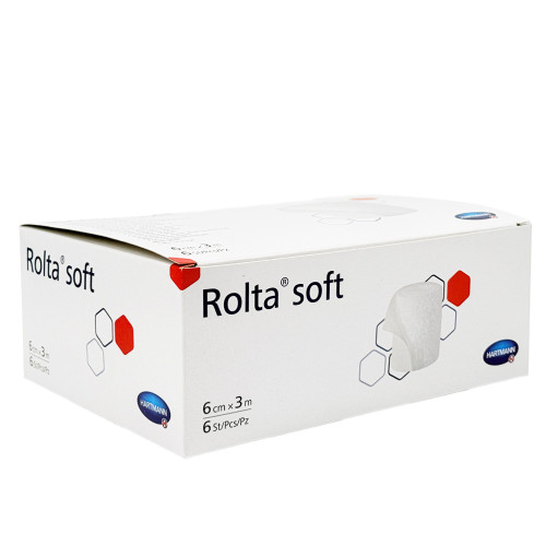 Rolta soft Synth.-Wattebinde 6 cmx3 m, 6 Stk., Adequapharm GmbH