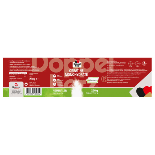 Doppelherz Creatine Monohydrate, 250 g, Queisser Pharma GmbH & Co. KG Doppelherz Creatine Monohydrate, 250 g, Queisser Pharma GmbH & Co. KG
