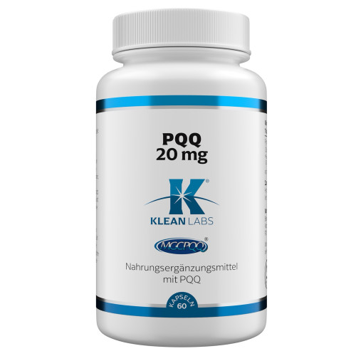 PQQ 20 mg KLEAN LABS, 60 Stk., Supplementa GmbH