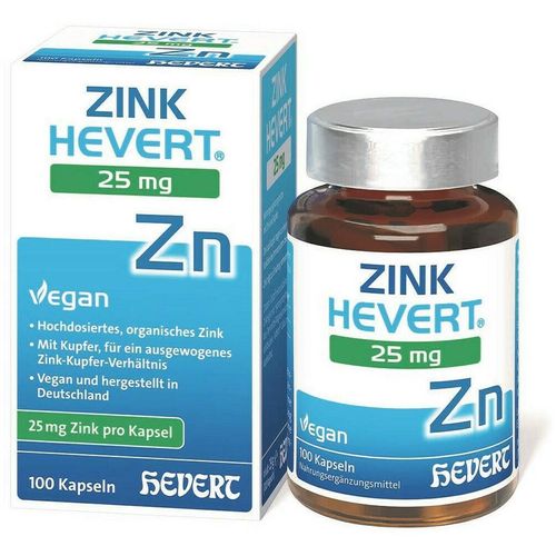 Zink Hevert 25 mg, 100 Stk., Hevert-Arzneimittel GmbH & Co. KG