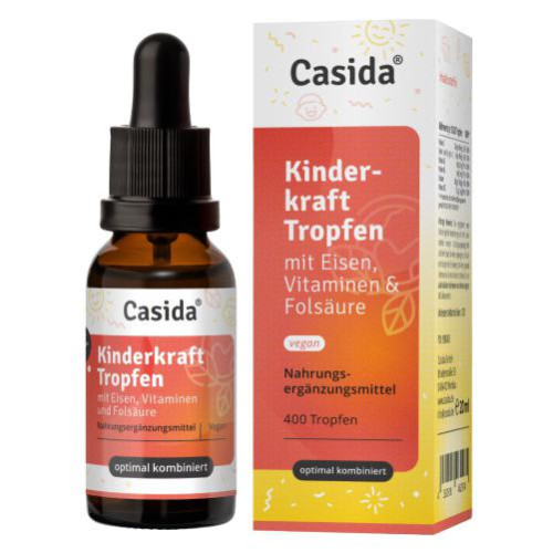 Kinderkraft Tropfen mit Eisen + Vitamine +Folsäure, 20 ml, Casida GmbH