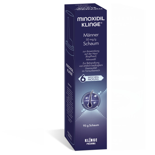 Minoxidil Klinge M&auml;nner 50 mg/g Schaum, 95 g, Klinge Pharma GmbH