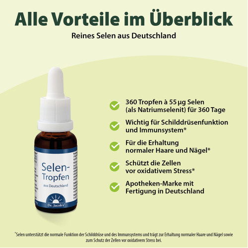 Selen-Tropfen Dr. Jacobs, 20 ml, Dr. Jacob's Medical GmbH