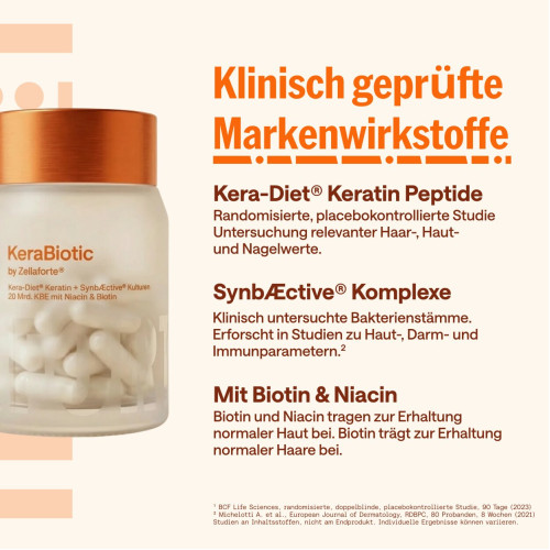 Zellaforte KeraBiotic Kapseln, 60 Stk., Adequapharm GmbH