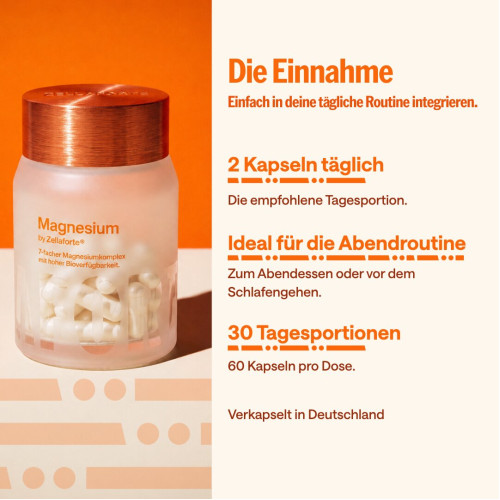 Zellaforte Magnesium Kapseln, 60 Stk., Adequapharm GmbH