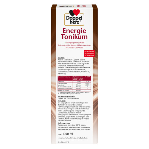 Doppelherz Energie Tonikum, 1000 ml, Queisser Pharma GmbH & Co. KG