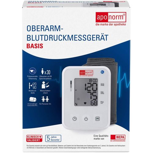 aponorm Blutdruckmessger&auml;t Basis Oberarm, 1 Stk., Wepa Apothekenbedarf GmbH & Co. KG