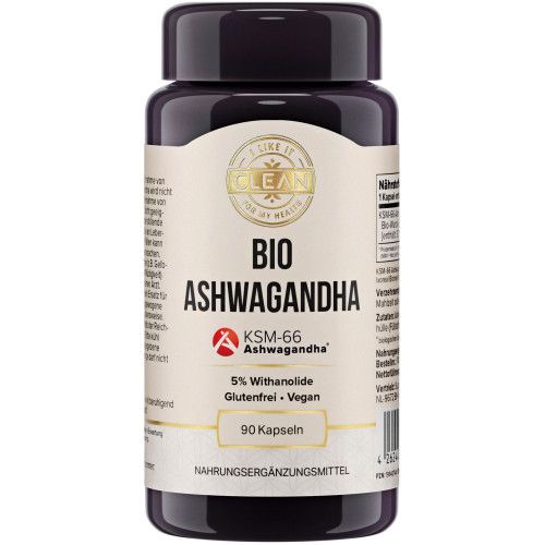 Ashwagandha Bio Wurzel-Extr. 600mg i like it clean, 90 Stk., Supplementa GmbH
