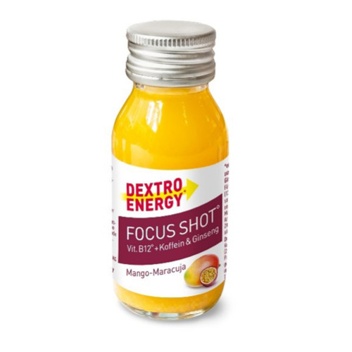 Dextro Energy Focus Shot Mango-Maracuja, 60 ml, Kyberg Pharma Vertriebs GmbH