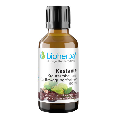 KASTANIE KRAEUTERMISCHUNG FUER BEWEGUNGSFREIHEIT, 50 ml, Bioherba Reichenbach GmbH
