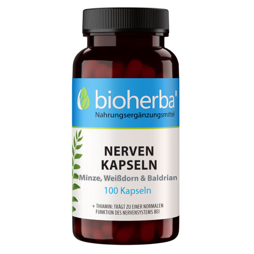 NERVEN KAPSELN MIT MINZE WEISSDORN & BALDRIAN, 100 Stk., Bioherba Reichenbach GmbH
