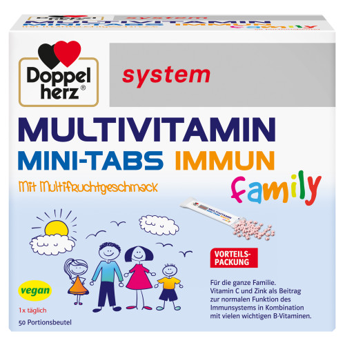 Doppelherz Multivitamin Mini-Tabs family system, 50 Stk., Queisser Pharma GmbH & Co. KG