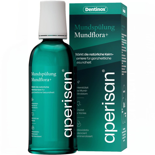 Aperisan Mundsp&uuml;lung Mundflora+, 400 ml, Dentinox Gesellschaft f&uuml;r pharmazeutische Pr&auml;parate