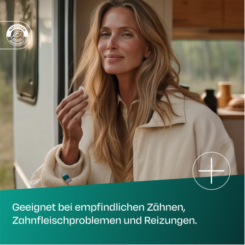 Aperisan Zahnputztabs Mundflora+, 84 Stk., Dentinox Gesellschaft f&uuml;r pharmazeutische Pr&auml;parate