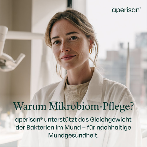 Aperisan Zahnputztabs Mundflora+, 84 Stk., Dentinox Gesellschaft f&uuml;r pharmazeutische Pr&auml;parate