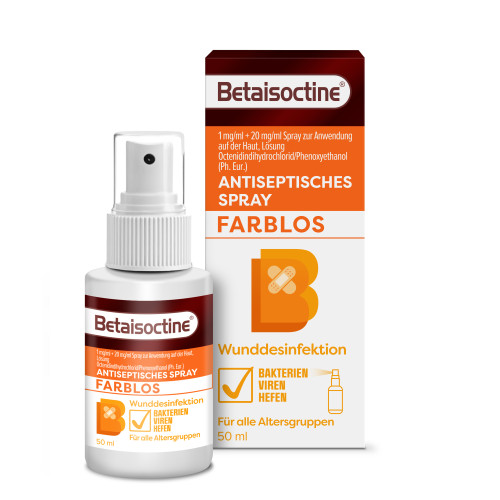 Betaisoctine 1mg/ml + 20 mg/ml Spray z.Anw.a.d.H., 50 ml, Hermes Arzneimittel GmbH