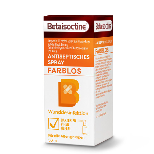 Betaisoctine 1mg/ml + 20 mg/ml Spray z.Anw.a.d.H., 50 ml, Hermes Arzneimittel GmbH