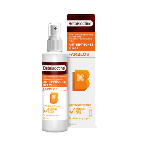 Betaisoctine 1mg/ml + 20 mg/ml Spray z.Anw.a.d.H., 250 ml, Hermes Arzneimittel GmbH