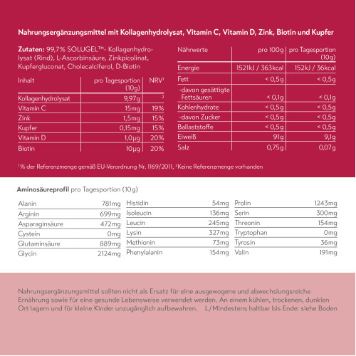 pureSGP Kollagen Peptide, 600 g, PharmaSGP GmbH