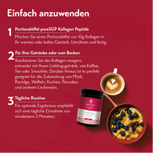pureSGP Kollagen Peptide, 900 g, PharmaSGP GmbH