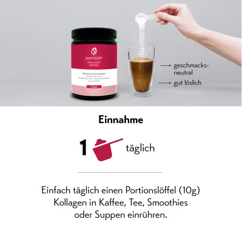pureSGP Kollagen Peptide, 900 g, PharmaSGP GmbH