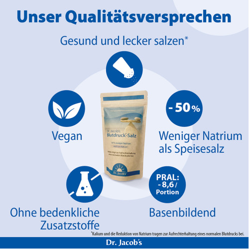 Blutdruck-Salz mit Kalium Dr. Jacob's, 500 g, Dr. Jacob's Medical GmbH