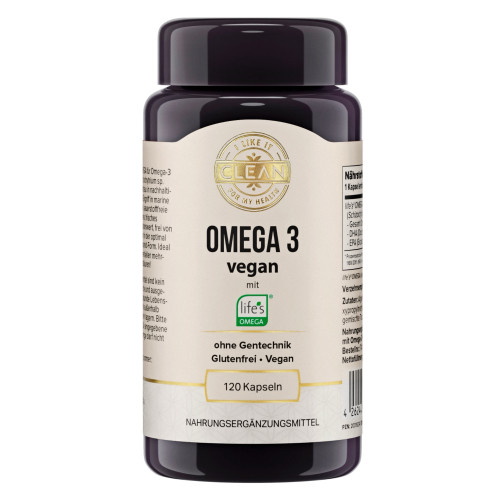 Omega 3 vegan i like it clean, 120 Stk., Supplementa GmbH