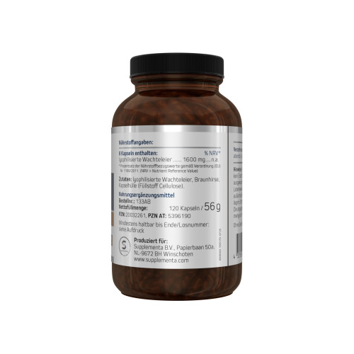 Wachteleier lyophilisiert American Biologics, 120 Stk., Supplementa GmbH