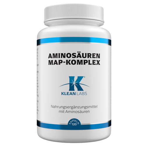 Aminosäuren MAP-Komplex vegan KLEAN LABS, 120 Stk., Supplementa GmbH Aminosäuren MAP-Komplex vegan KLEAN LABS, 120 Stk., Supplementa GmbH